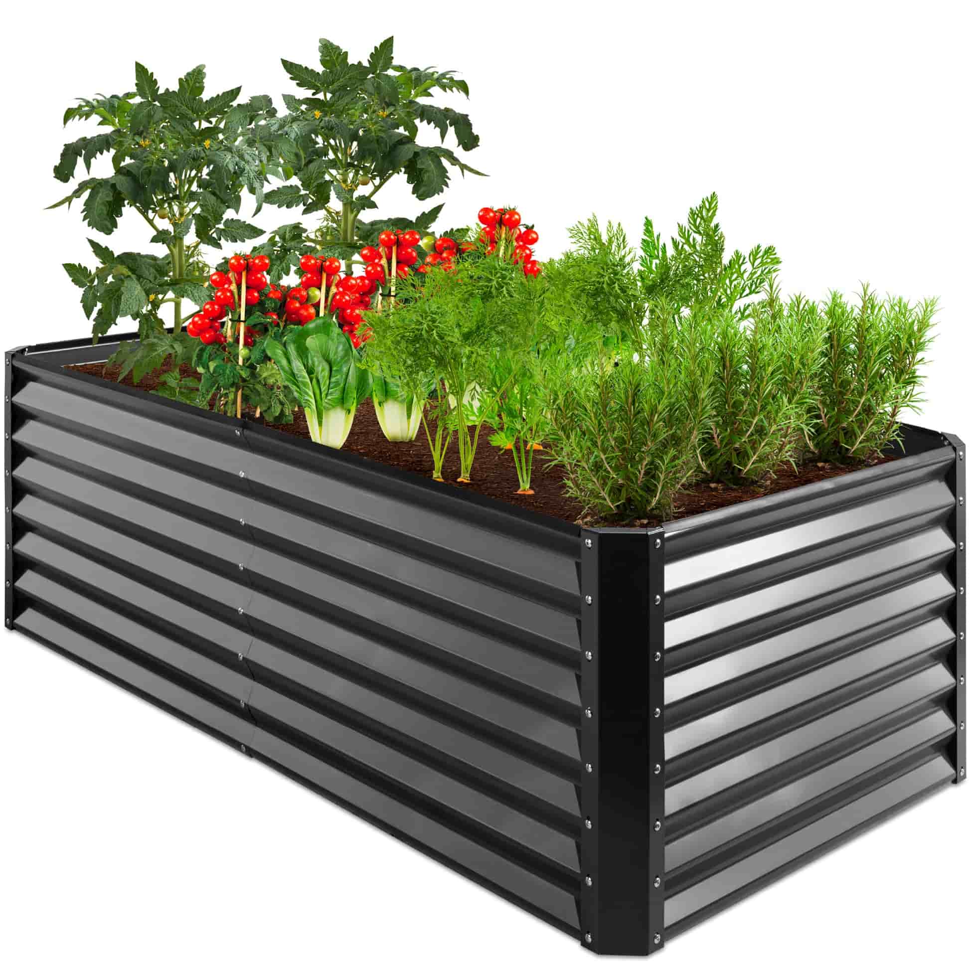 Best Choice Products Metal Raised Garden Bed