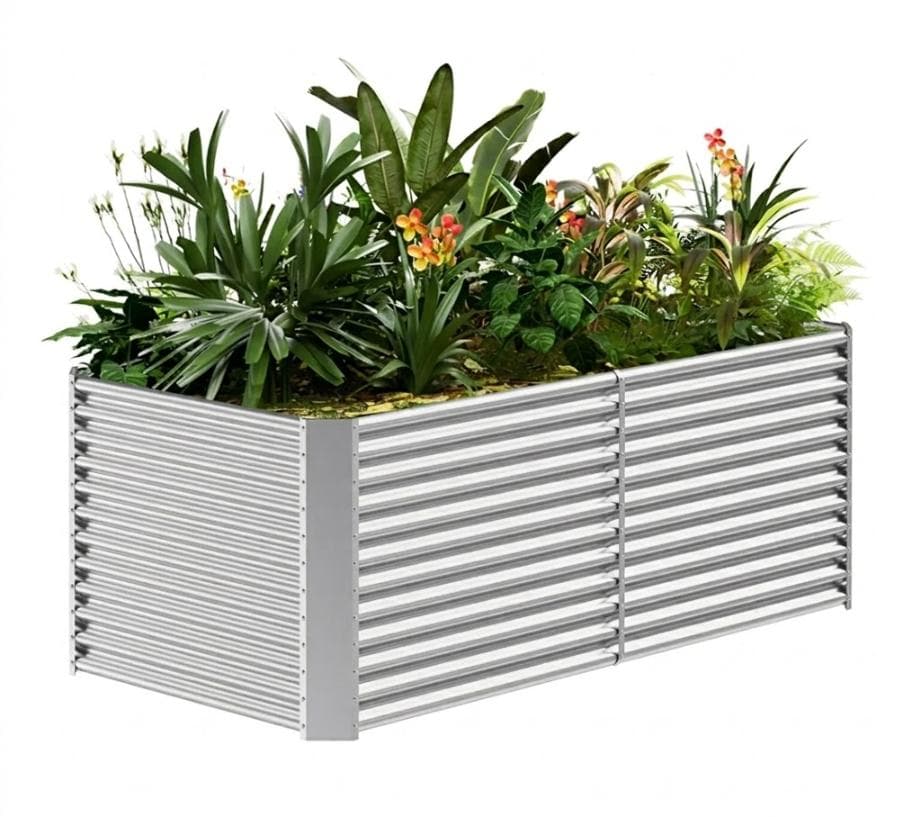Land Guard Galvanized Raised Garden Bed