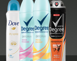 Free Dove or Degree Dry Spray at Family Dollar