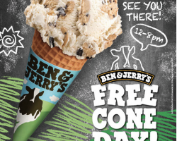 Ben & Jerry’s – Free Ice Cream Cone