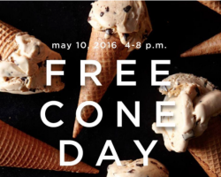 Haagen-Dazs – Free Cone Day (May 10th)
