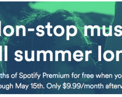 Free 3-Months of Spotify Premium