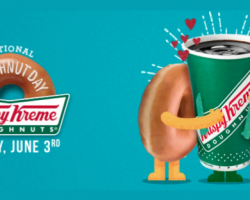 Krispy Kreme – Free Doughnut (June 3)