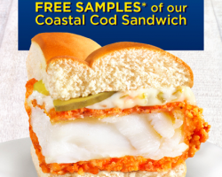 Long John Silver's –  Free Coastal Cod Sandwich (July 1st)