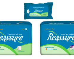 Free Reassure Briefs, Pads or Washcloth Sample