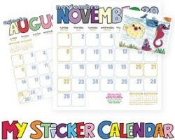 Free Sticker Calendar For Kids From Txaccess
