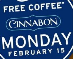 Free Coffee & Minibon Roll At Cinnabon