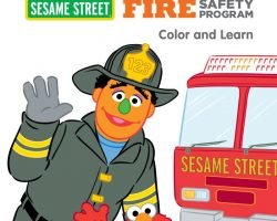 Free Sesame Street Coloring Booklet For Children (ages 3-5)