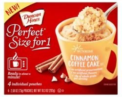 Free Box Of Duncan Hines "Perfect Size For 1" Product