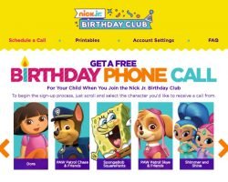 Free Birthday Call For Your Child From Spongebob & Friends
