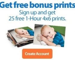 Walmart – 25 Free 1 Hour 4×6 Prints