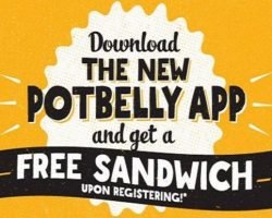 Free Sandwich At Potbelly Sandwich Shops