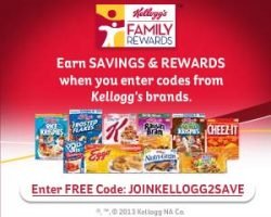 Free Kelloggs Family Rewards Points