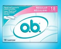 Free Box Of O.B. Super Tampons (18 Count)