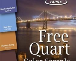 Free Color Quart Sample From Kelly Moore (Paint)